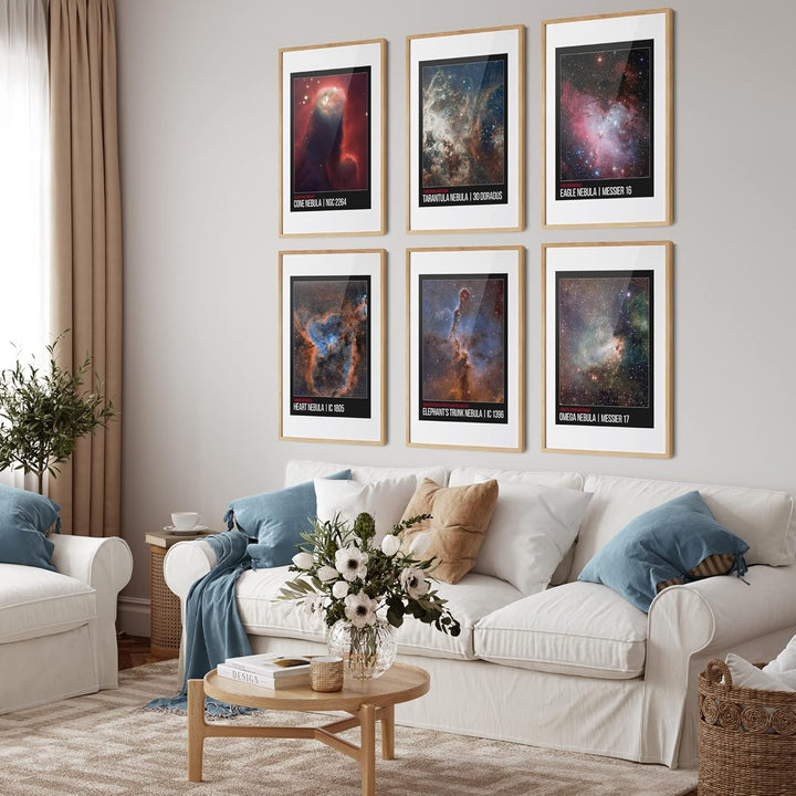 Weltraum-Schlafzimmer-Wanddekoration – Galaxie-Kunst, Kinderzimmer-Dekoration, Universum, Nebel, mod