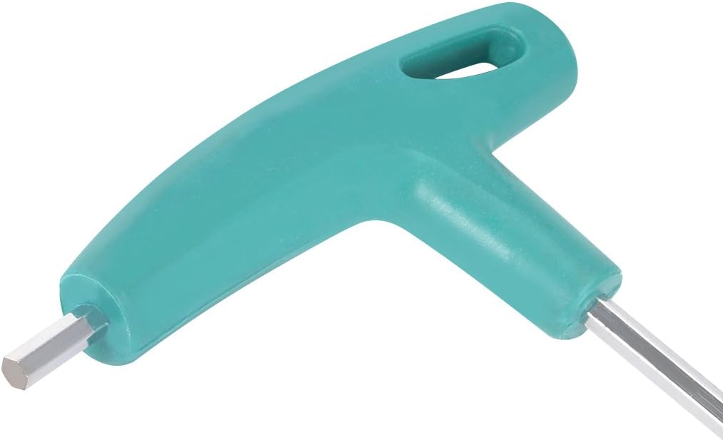 sourcing map T Griff Sechskantschlüssel 4mm Metrischer Chrom-Finish DE 4mm Grün, 4mm Grün