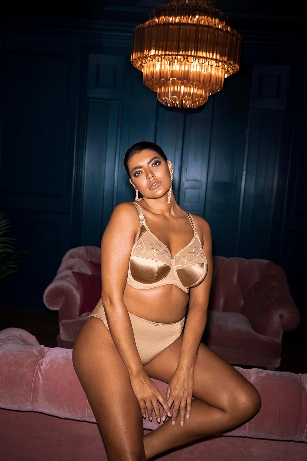 ELOMI Damen Cate Full Coverage Underwire Bra Vollschalen BH, Durchsichtig 75F Hazel, 75F Hazel