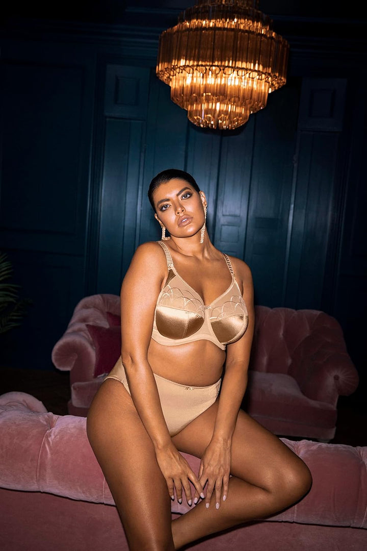ELOMI Damen Cate Full Coverage Underwire Bra Vollschalen BH, Durchsichtig 80E Hazel, 80E Hazel