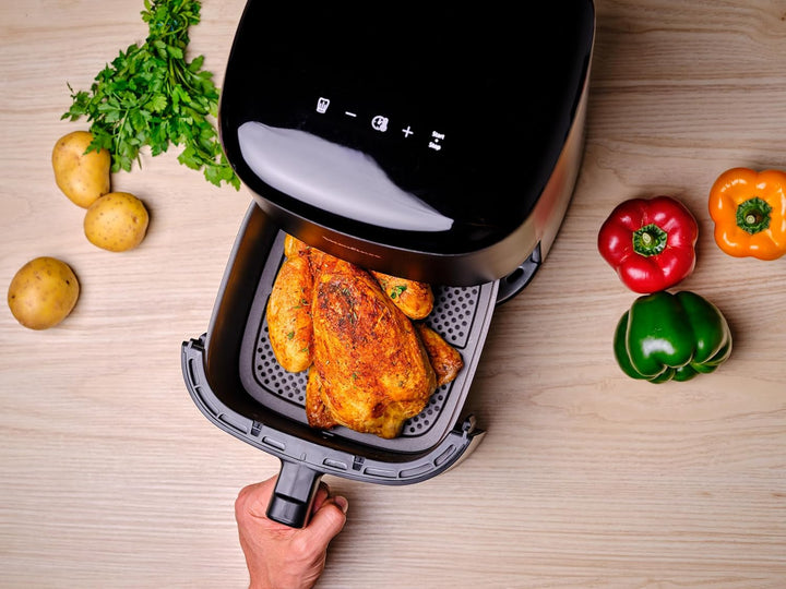 Tefal EY2458 Easy Fry Max Heissluftfritteuse, 5 L Fassungsvermögen, 10 automatische Garprogramme, si