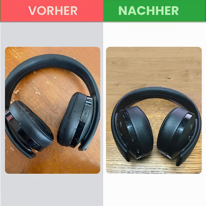 SOULWIT Professionelle Ersatzpolster Ersatz Ohrpolster Polster für Sony New Gold Wireless PS4 Kopfhö