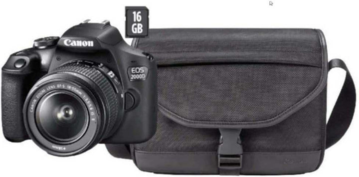 Canon EOS 2000D BK 18-55 is + SB130 + 16GB EU26 SLR-Kamera-Set, 24,1 MP, CMOS 6000 x 4000 Pixel, Sch