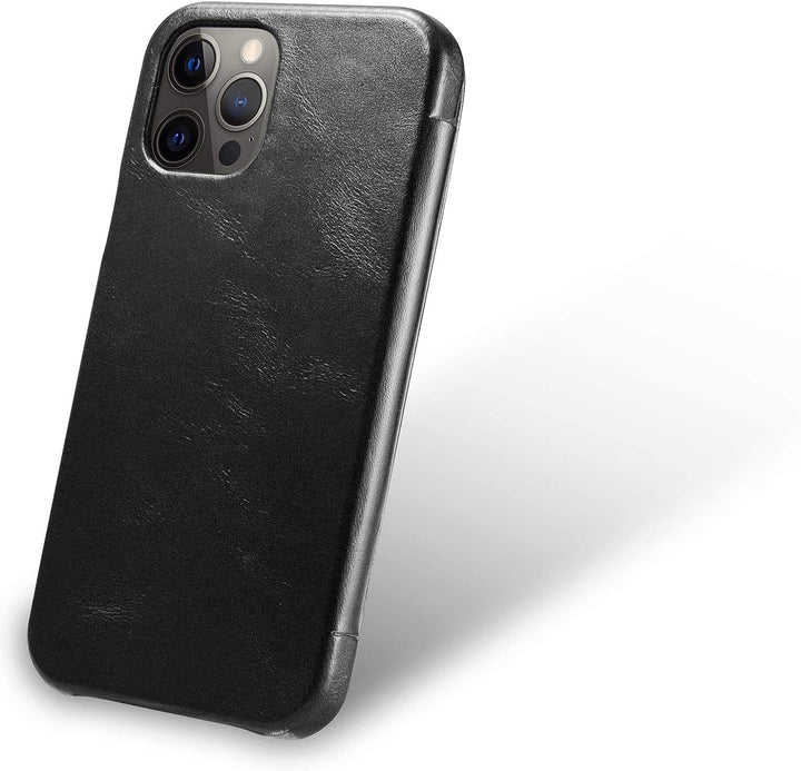 Mobiskin Hülle kompatibel mit Apple iPhone 12 PRO MAX (6,7 Zoll), Handyhülle mit echtem Leder, Case,