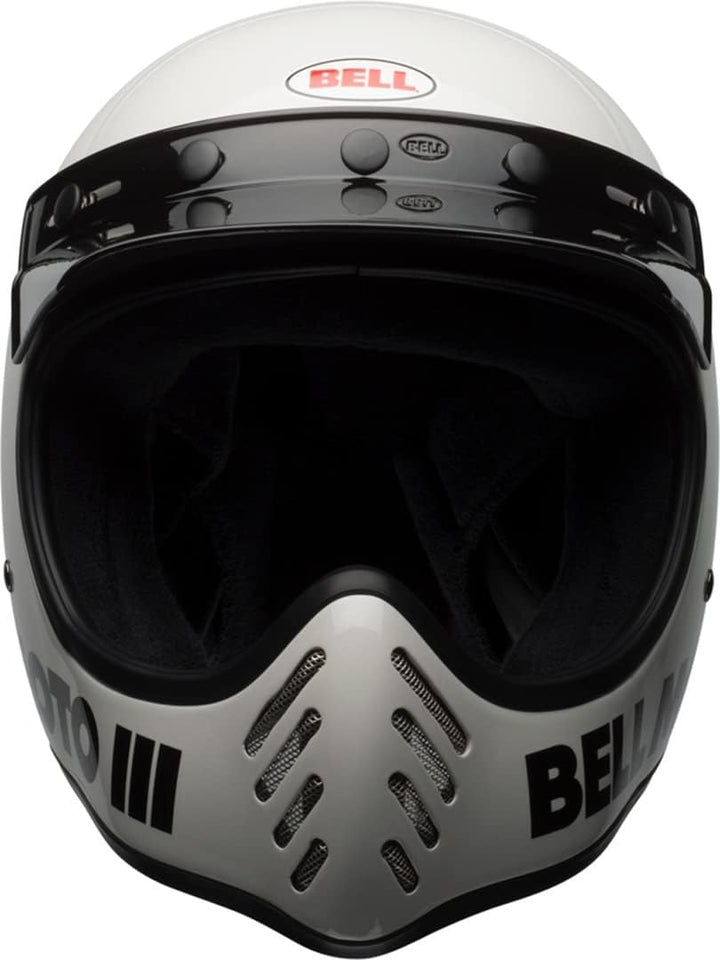 BELL Moto-3 Classic Endurohelm (weiss), L (59)