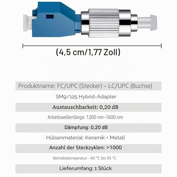 Faser-Visueller Fehlerortungsstift 30MW, VFL 30KM Faser-Optikkabel-Prüfgerät mit 2,5mm LC-FC-Glasfas