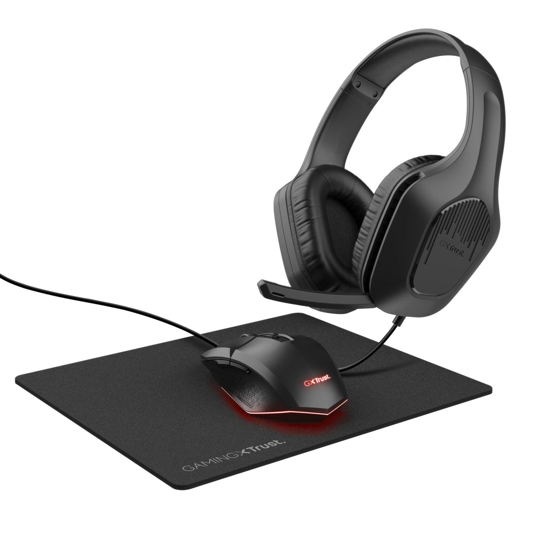 Trust Gaming GXT 790 Tridox Gaming PC Set - Leichtes Headset mit 50-mm-Treiber und 3,5-mm Klinke, Pr