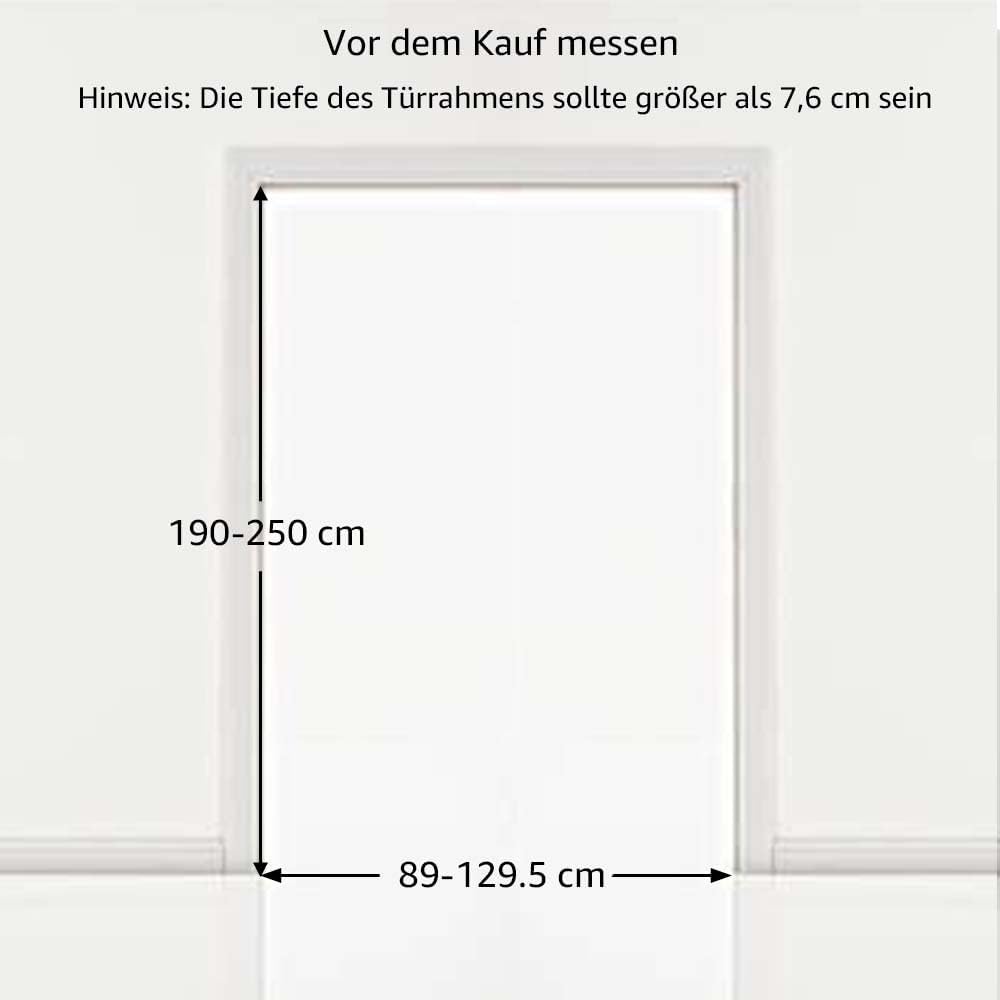 unipaws 190 cm extra hohes Katzengitter Tür, verstellbares Haustiertor mit engem Spalt, ausziehbar 1