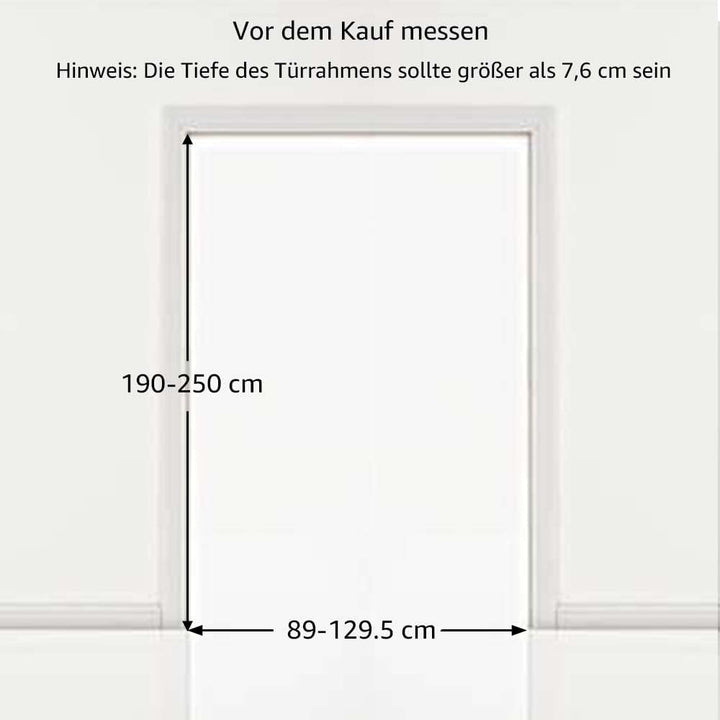 unipaws 190 cm extra hohes Katzengitter Tür, verstellbares Haustiertor mit engem Spalt, ausziehbar 1