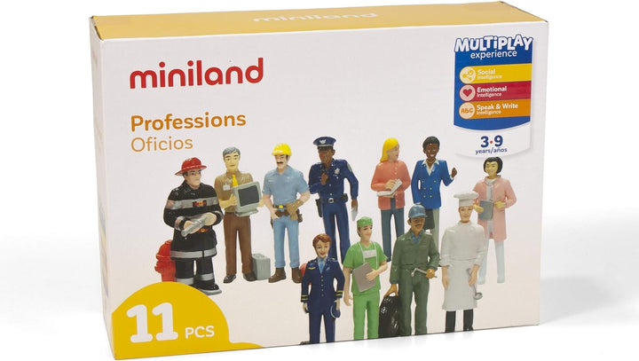 Miniland 27388 - Berufe 11 Figuren 12,5