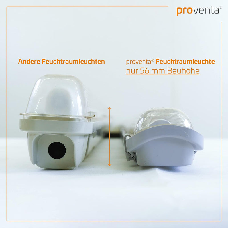 proventa® EasyBudget LED-Feuchtraumleuchte IP65 150cm 24W 1x Röhre neutralweiss 1 Stück | 1x Led-röh