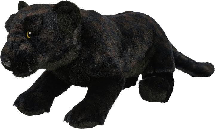 Uni-Toys - Schwarzer Panther, liegend - 44 cm (Länge) - Plüsch-Wildtier - Plüschtier, Kuscheltier, 4