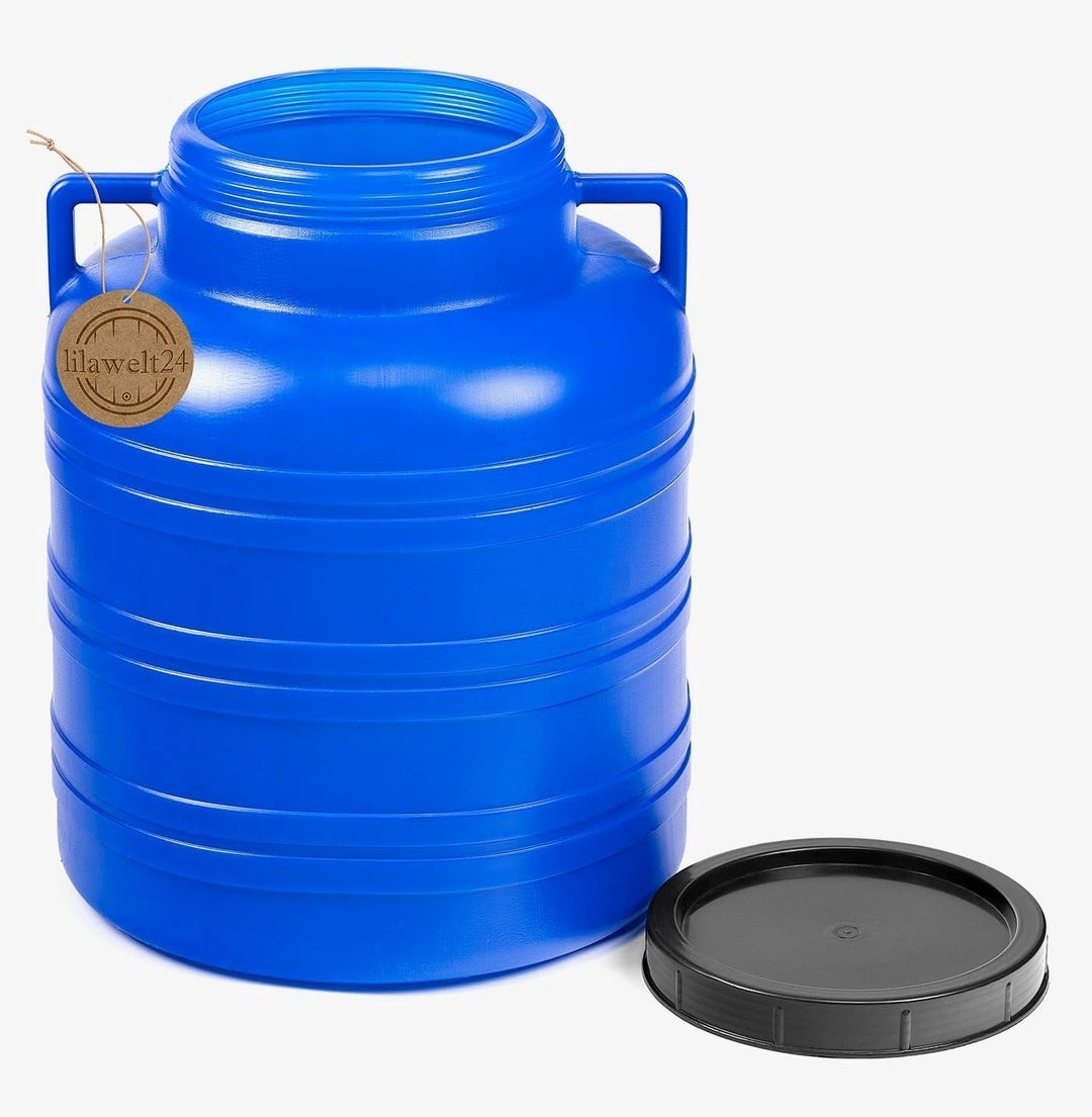 Kunststofffass 10L Lebensmittelfass Regenfass Tonne Fass Camping Wasserfass Weithals, HDPE-Fass mit