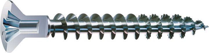 SPAX Universalschraube mit Kopflochbohrung, 4,5 x 40 mm, 500 Stück, Kreuzschlitz Z2, Kleiner Senkkop