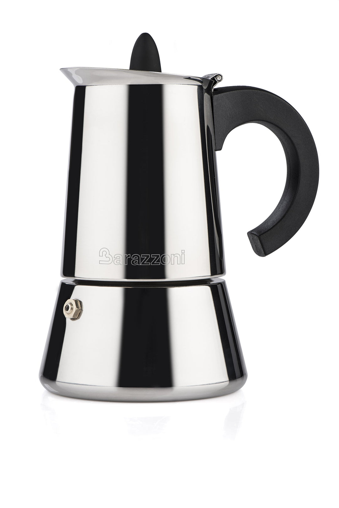 Barazzoni La Caffettiera INOX Espressokocher, 6 Tassen, Edelstahl, Grau, 11.3x14.8x19.7 cm, 11.3x14.