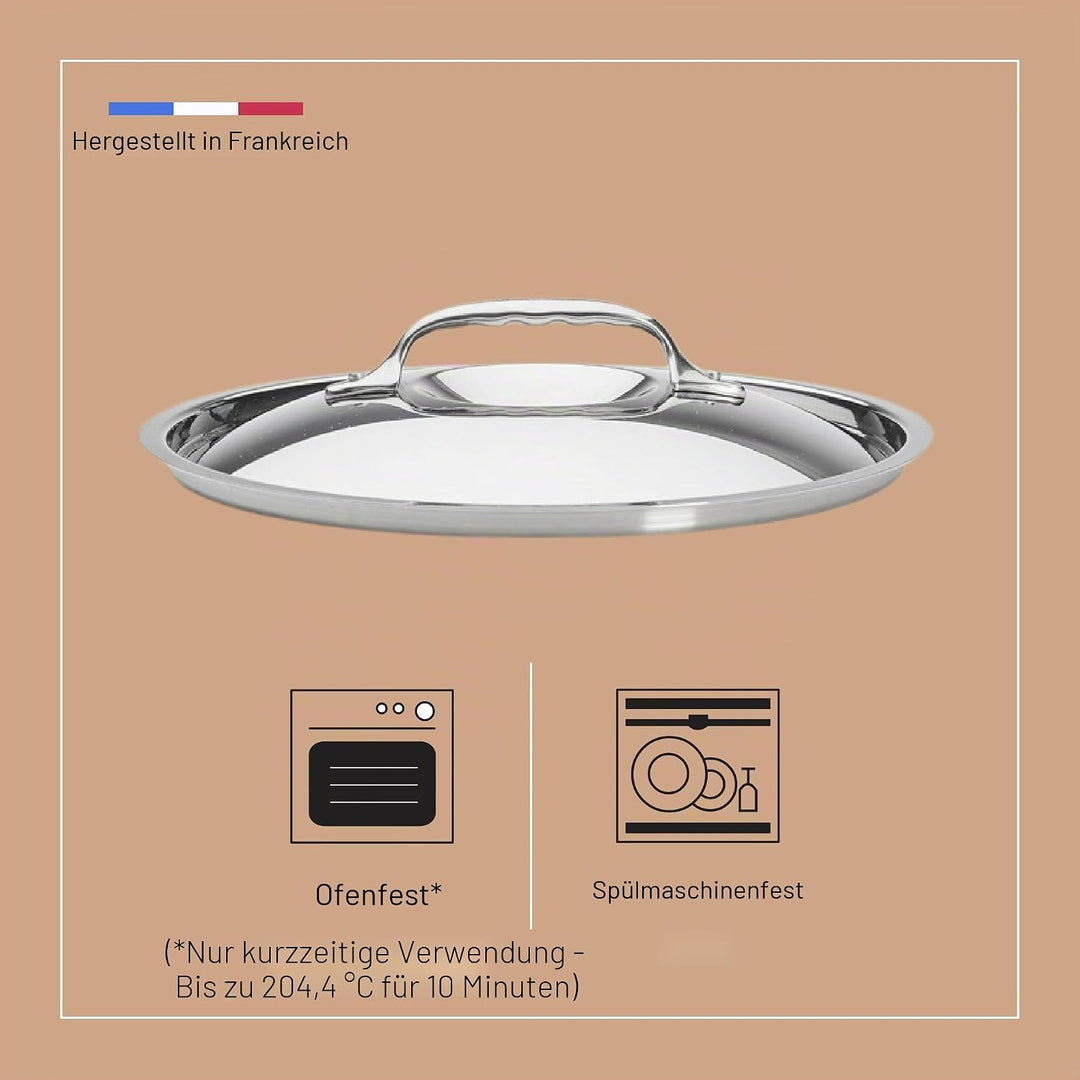 De Buyer Deckel, Edelstahl, Silber, 23.9 x 23.9 x 61 cm, 23.9 x 23.9 x 61 cm