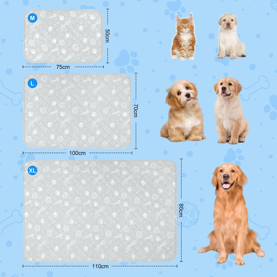 MH MYLUNE HOME Kühlmatte für Hunde Katze Thermochrome Hundekühlmatte Selbstkühlend rutschfest Wasser