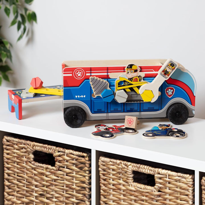 Melissa &amp; Doug PAW LKW für Missionen Zuordnen &amp; Bauen | Holzspielzeug | Entwicklungsspielzeug bauen