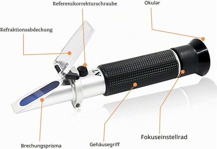 Salzgehalt Refraktometer 0-28% mit ATC Automatische Temperaturkompensation, Salzgehalt Messgerät für