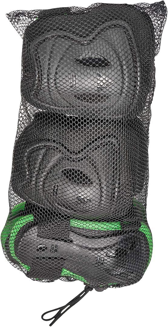 K2 Jungen Raider Pro Pack Inline Skate Set M (EU: 32-37 / UK: 13-4 / US: 1-5) Blue - Green, M (EU: 3