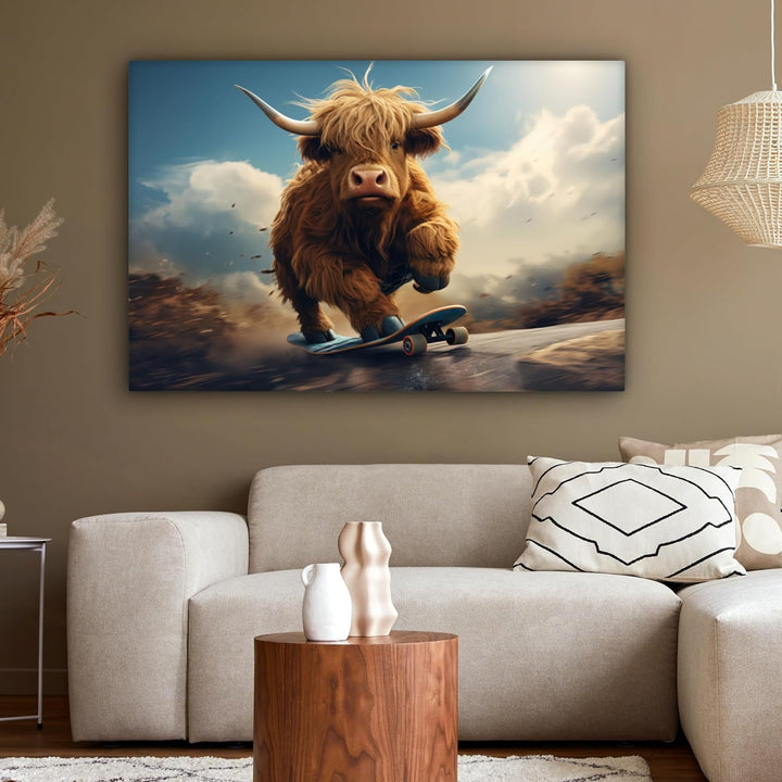 MuchoWow© Bild auf Leinwand Gross 120x80 cm XXL Schlafzimmer Bilder Wand Deko Wohnzimmer Modern Wand