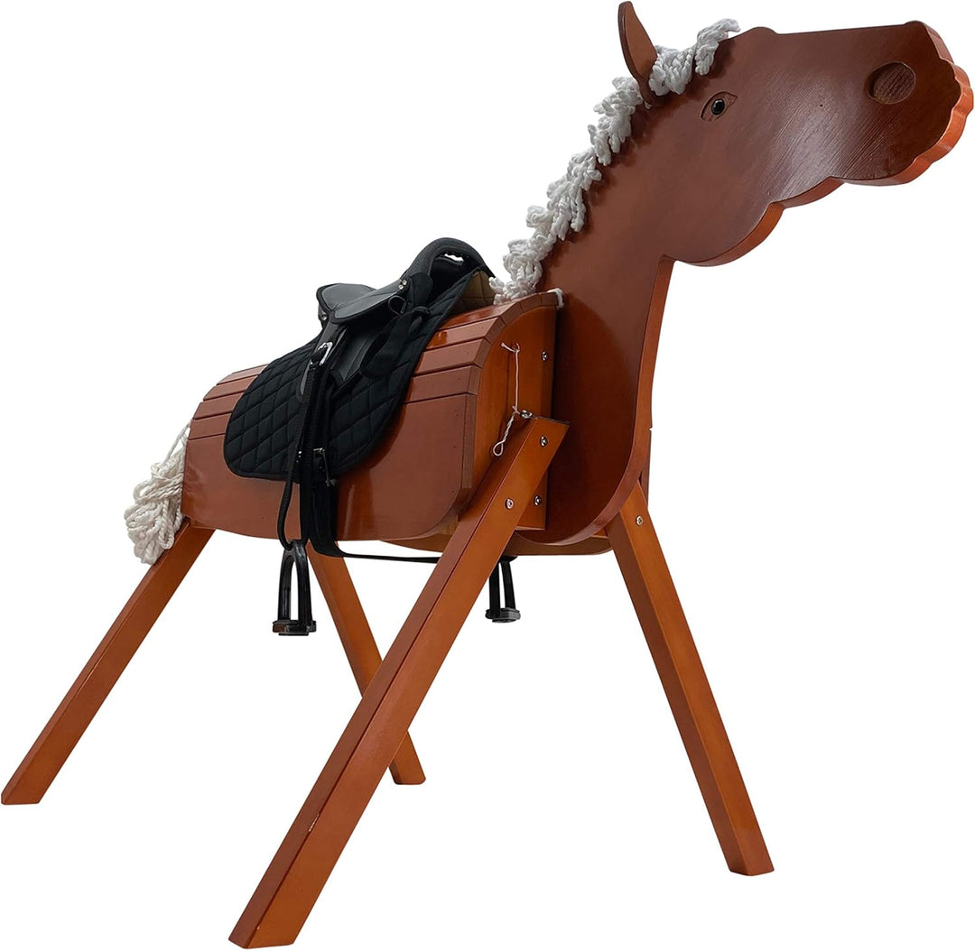 Sweety Toys 14033 Outdoor Gartenpferd Holzpferd OTTO Grösse XL mit Sattel