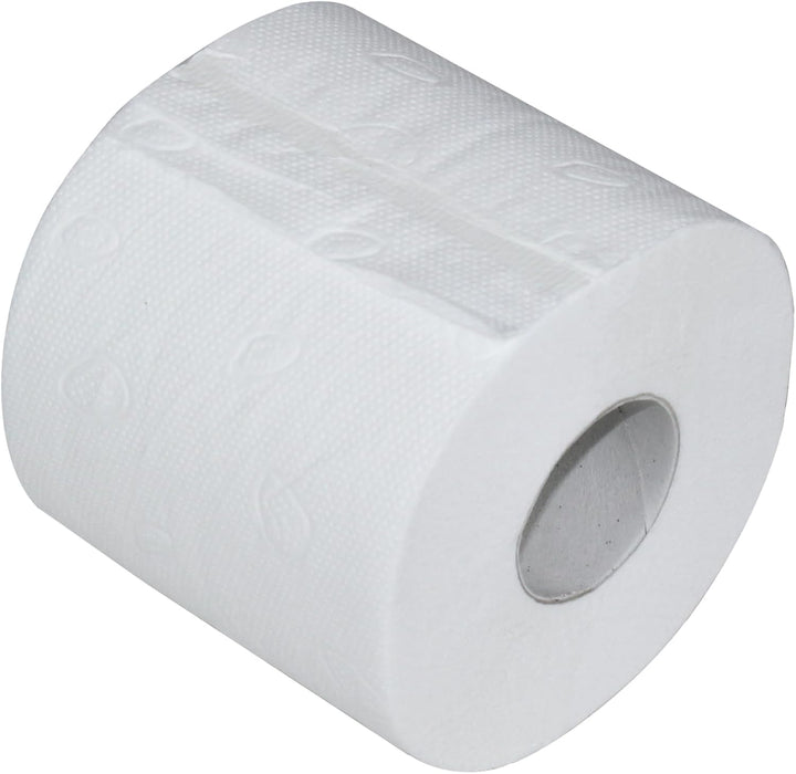 64 Rollen Toilettenpapier | 2-lagig | je 250 Blatt | besonders weiches, saugfähiges Papier| günstige