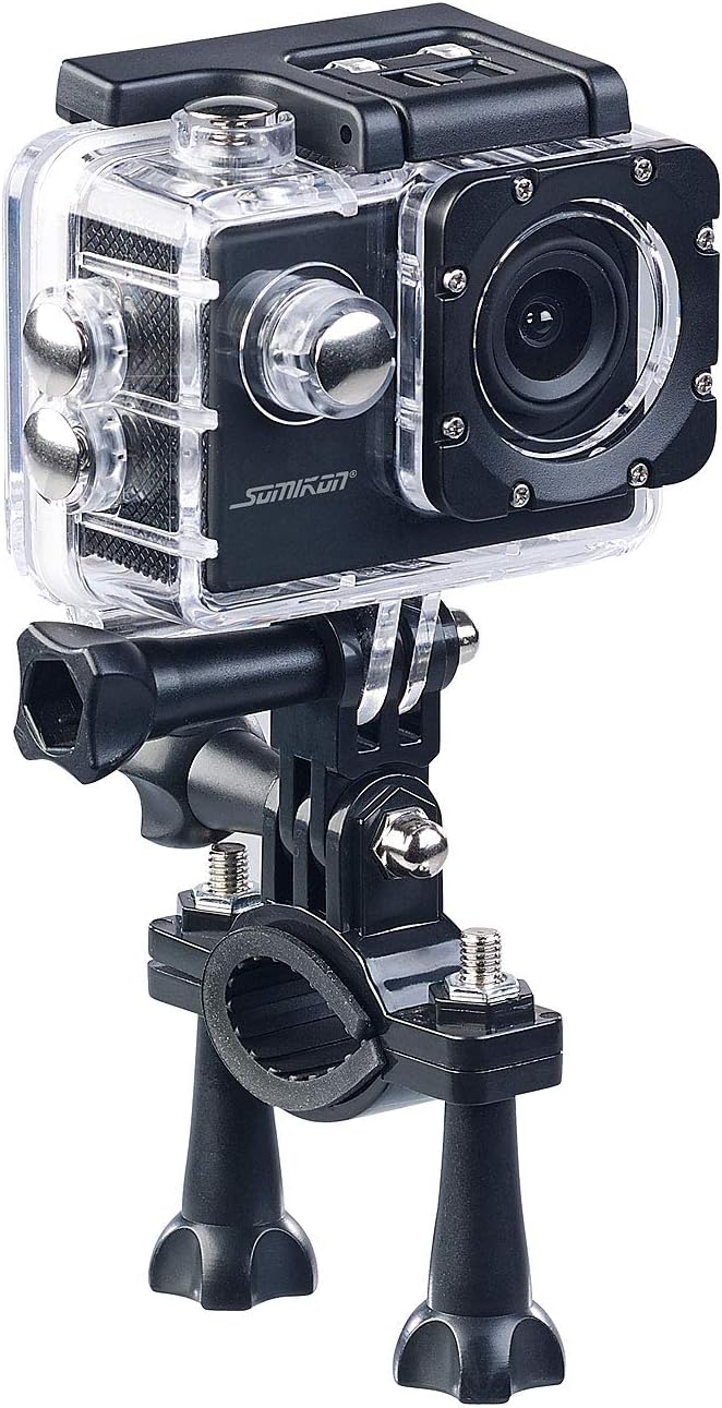 Somikon Unterwasserkamera: HD-Action-Cam DV-1212 V2 mit Unterwasser-Gehäuse, IP68, bis 30 m (Action