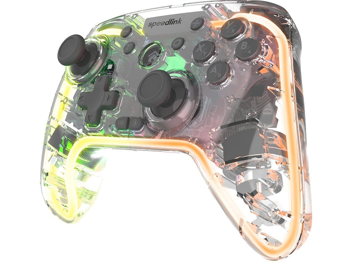 Speedlink RAIT NX RGB Gamepad - Controller PC wireless Bluetooth oder USB, Hall Effekt Sensoren, tra