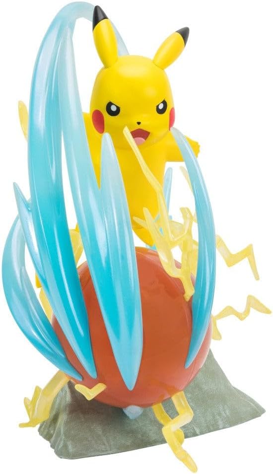 Pokémon PKW2370 - Deluxe Statue - Pikachu, offizielle Pokémon Sammlerstatue, 33cm