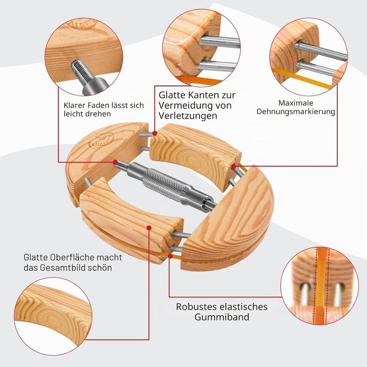 HAIBEIR 4-Wege-Hutspanner aus Holz,für Erwachsene, Einheitsgrösse von 7-1/2 bis 9-1/2, einfach und e