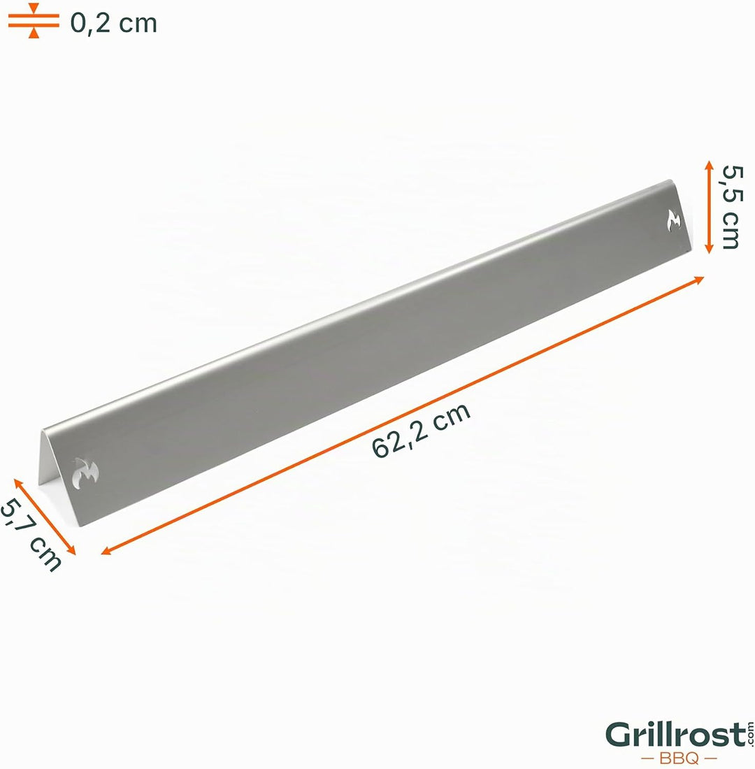 Grillrost.com Das Original Edelstahl Aromaschienen für Weber Genesis I - 300er Baureihe bis 2010 - R