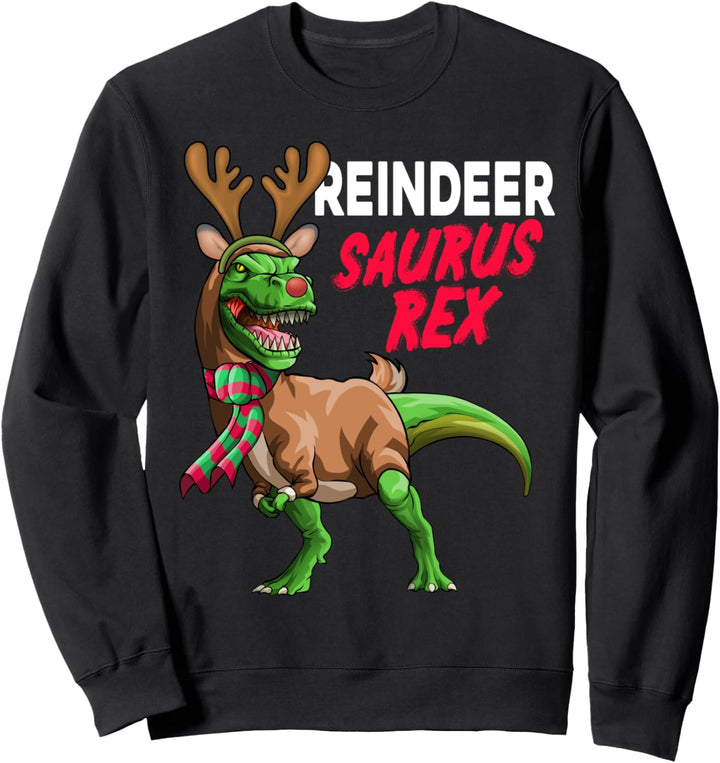 Rentiersaurus T-Rex Rentier Dinosaurier lustiges Weihnachts Sweatshirt