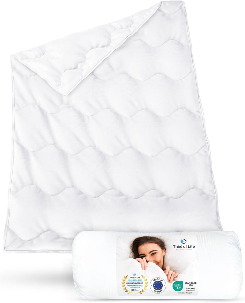 Sommerdecke 155x220 Verda | 100% recycelt | Nachhaltige Bettdecke für den Sommer | Thermoregulierend