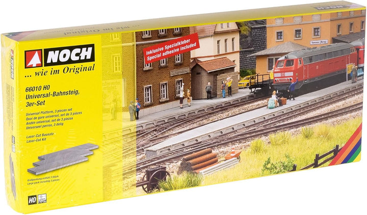 Noch 66010 - Bahnbauten: Universal-Bahnsteig, 3-er Set
