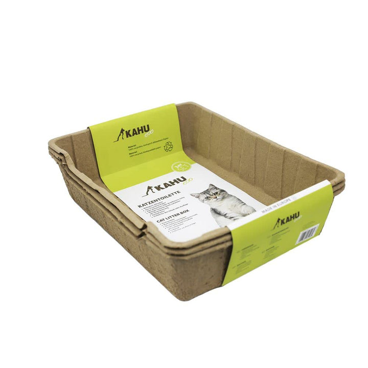 KAHU ECO Katzentoilette • aus 100% recyceltem, biologisch abbaubarem Papier • cat Litter • Katzenklo