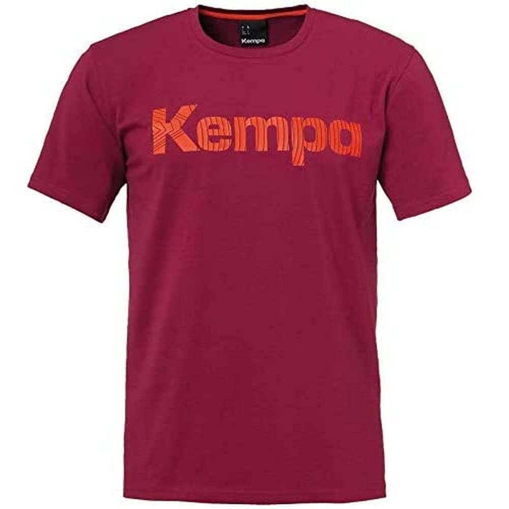Kempa Unisex Kinder Graphic T-Shirt T-Shirt 116 Deep Rot, 116 Deep Rot