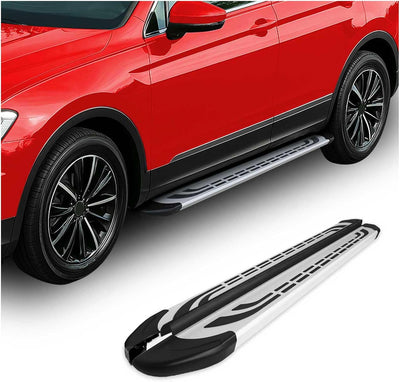OMAC Trittbretter Seitenschweller Seitenschürze Kompatibel mit BMW X3 F25 2010-2017 - 2X Aluminium H