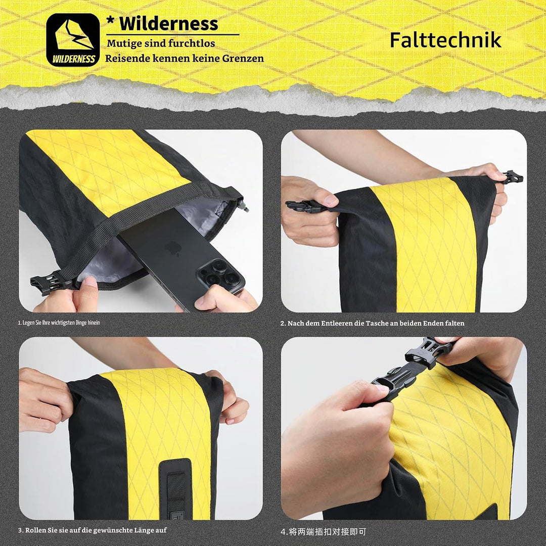 Rhinowalk Fahrrad-Vordergabeltasche, wasserdichte Fahrrad-Gepäcktasche, Satteltasche, Gabeltasche, G