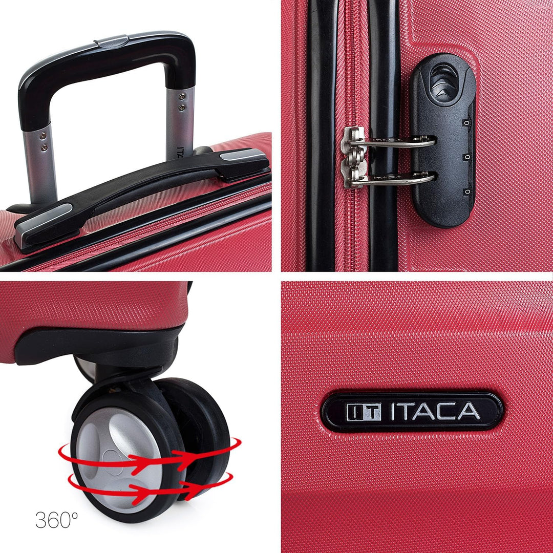 ITACA - Trolley handgepäck Cabin Koffer reisekoffer hartschalenkoffer mit zahlenschloss - Kabinengep