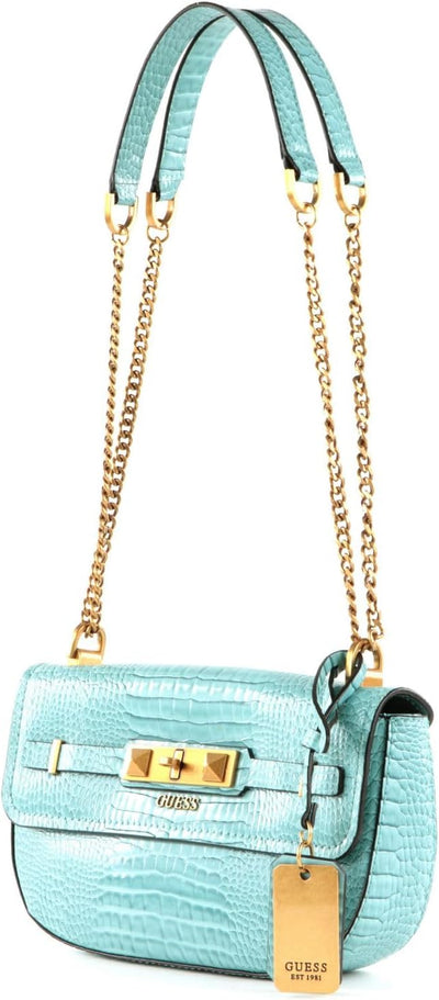 GUESS Raffie Convertible Xbody Flap Aqua