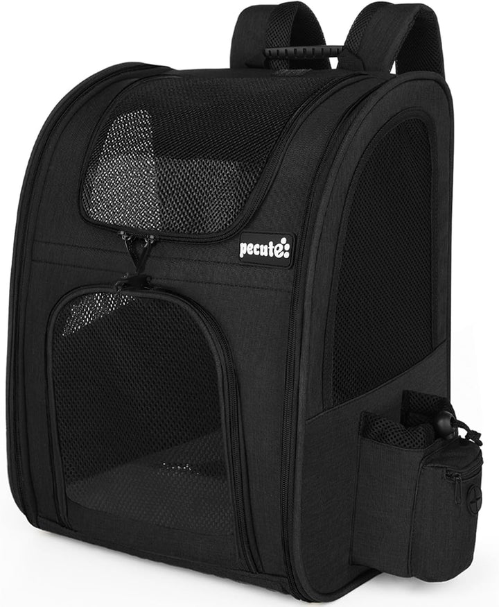 pecute Haustier Rucksack mit Netzfenster, Tragbare und Faltbare Katzentasche, Atmungsaktive und Leic