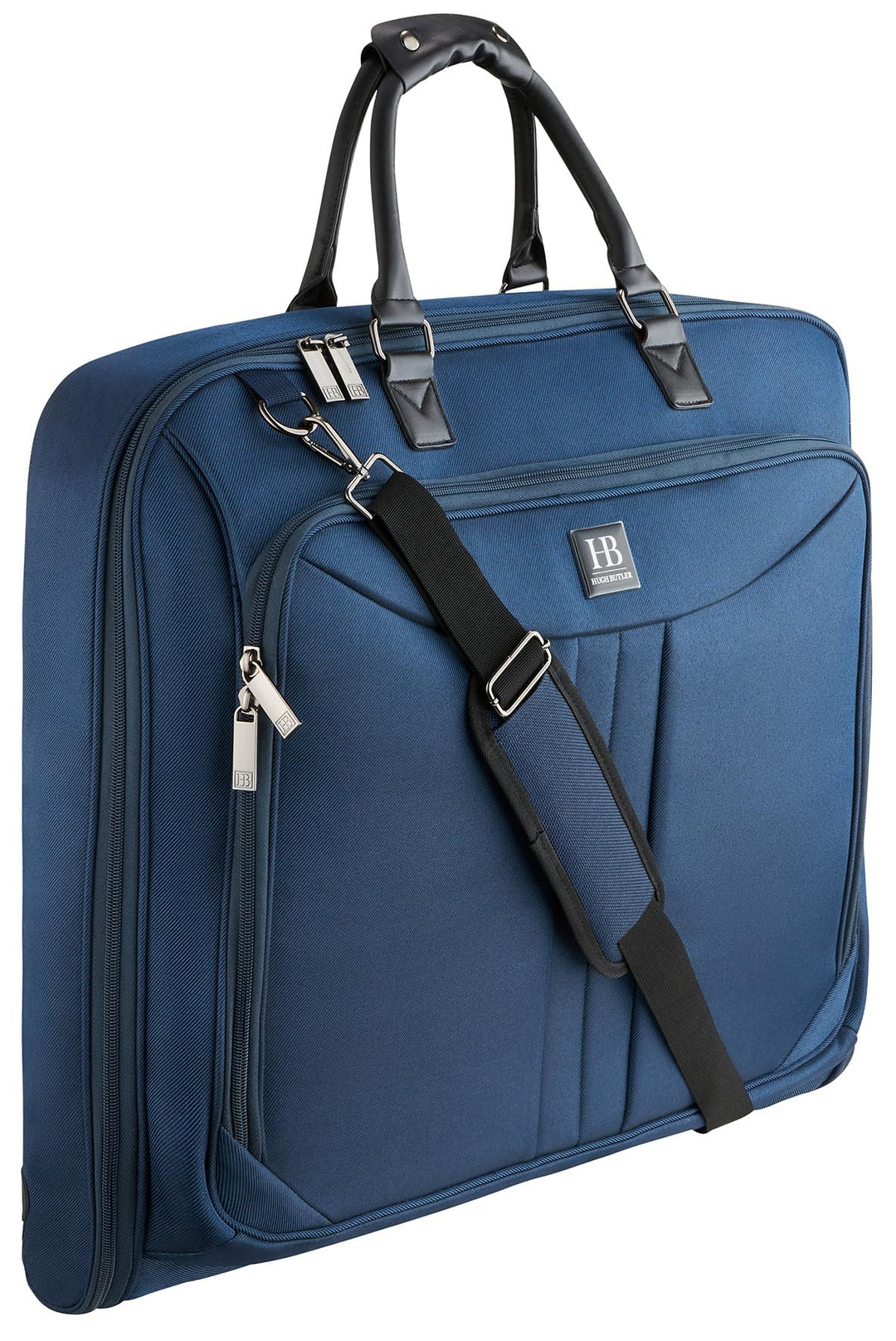 HUGH BUTLER Kleidersack Reisetasche - Anzugtasche Herren - Faltbar Anzughülle für 3 Anzüge - Faltenf