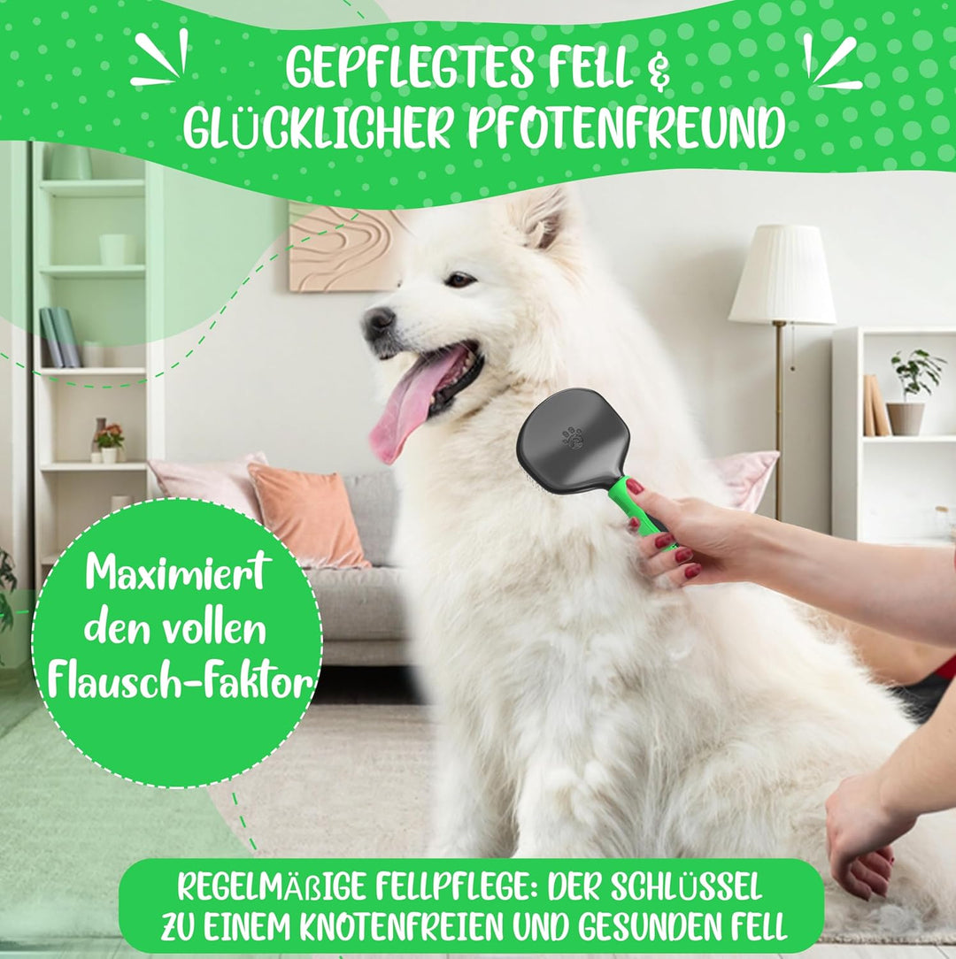 Testnote: Sehr gut - Softbürste verbesserte Version I Sanfte Fellpflege für Hunde, Welpen, Katzen, H