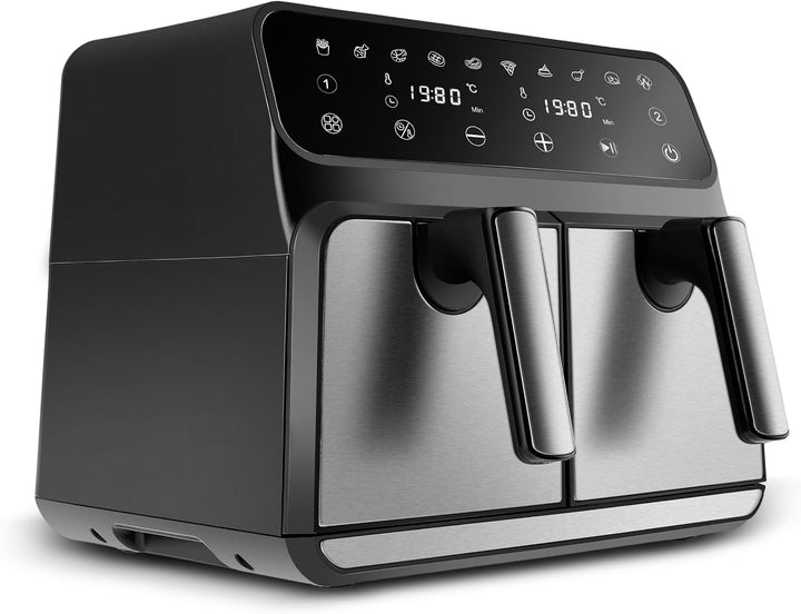 Karaca Multifry XXXL 4+4 Liter Digital Twin Twin Airfryer - Gesündere und Köstliche Zubereitung von