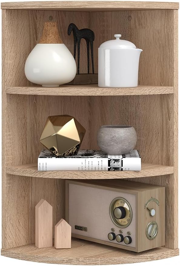 VICCO Eckregal ECKI 0,5 Sonoma Eiche - Hängeregal Wandregal Bücherregal Regal Design Sonoma 60 x 30
