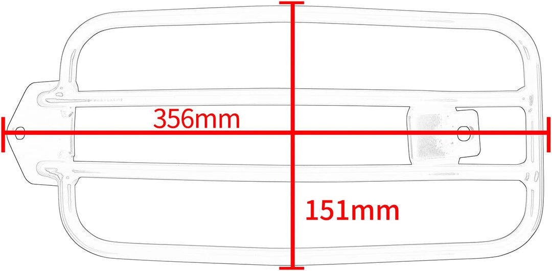 Fayedenicy Motorrad Hinten Solo Sitz Gepäckträger Stützregal Rack Halter für H.onda Rebel CMX1100 CM