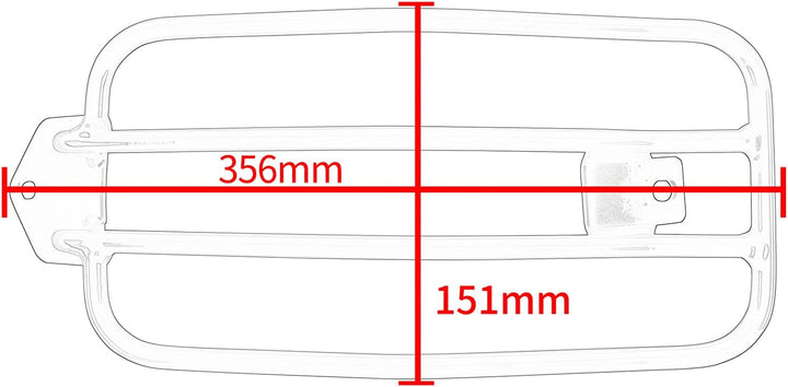 Fayedenicy Motorrad Hinten Solo Sitz Gepäckträger Stützregal Rack Halter für H.onda Rebel CMX1100 CM