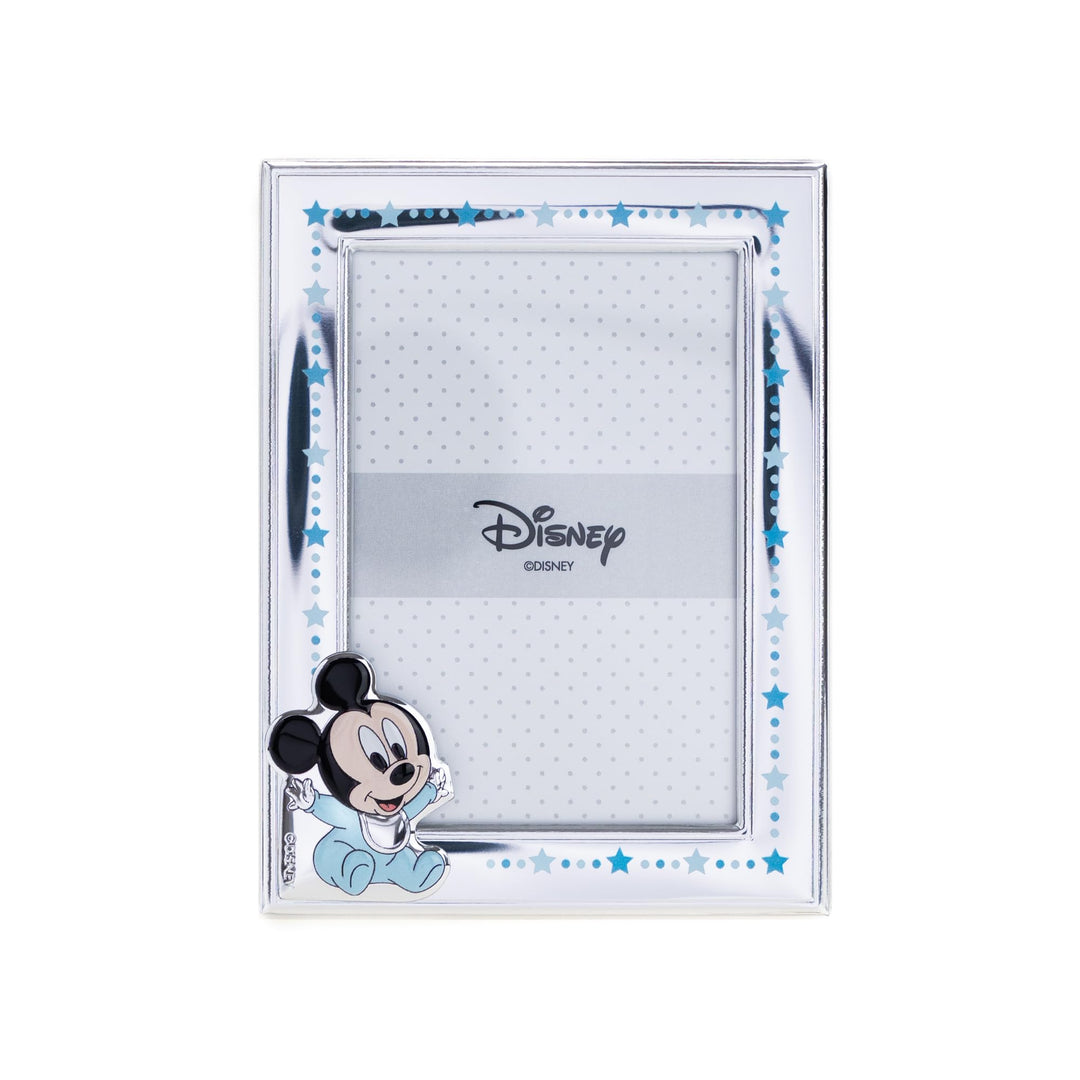 VALENTI & CO. Disney Baby - Mickey - Bilderrahmen in Silber für Kinder, Geschenkidee für Taufe, Gebu