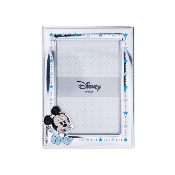 VALENTI & CO. Disney Baby - Mickey - Bilderrahmen in Silber für Kinder, Geschenkidee für Taufe, Gebu